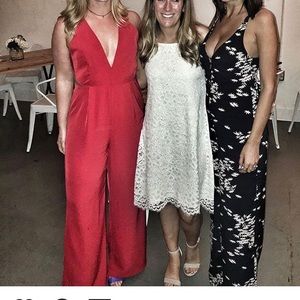 Beautiful Red Wide Legged Jumpsuit ⚡️